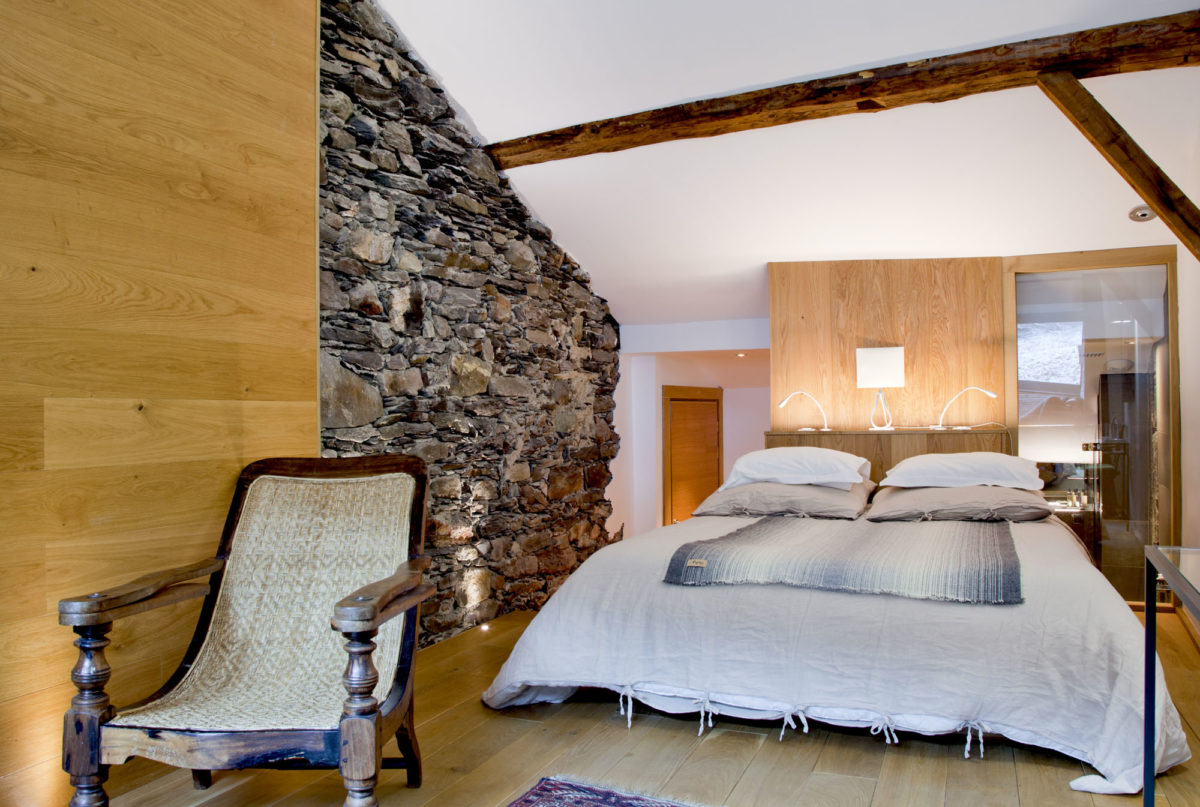 Chambre du Mineral Lodge, en Savoie