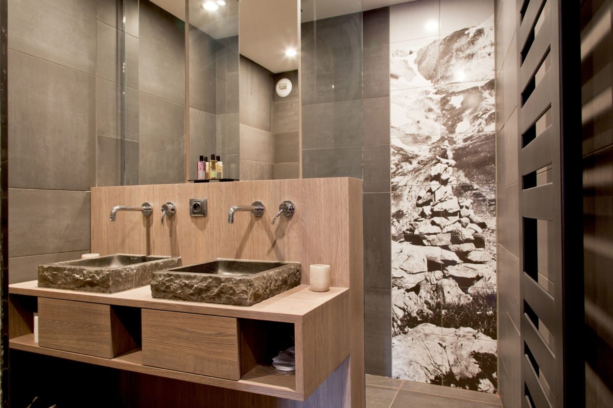 Salle de bains au Mineral Lodge