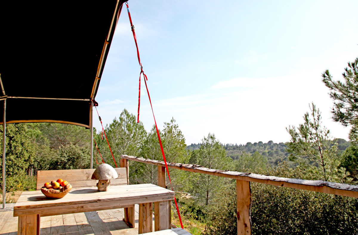 Terrasse du lodge.