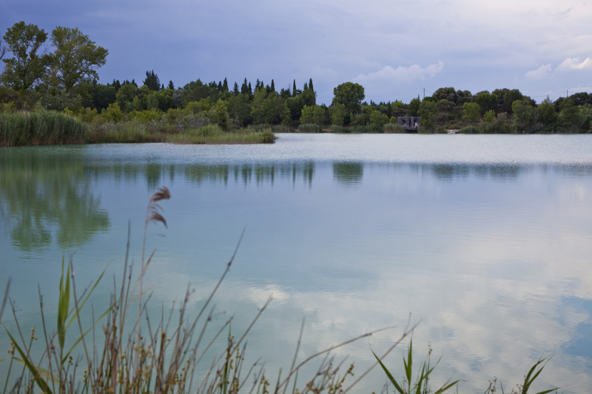 Reflets du lac, Coucoo Les Grands Cépages, Vaucluse, Provence. © Elodie Rothan