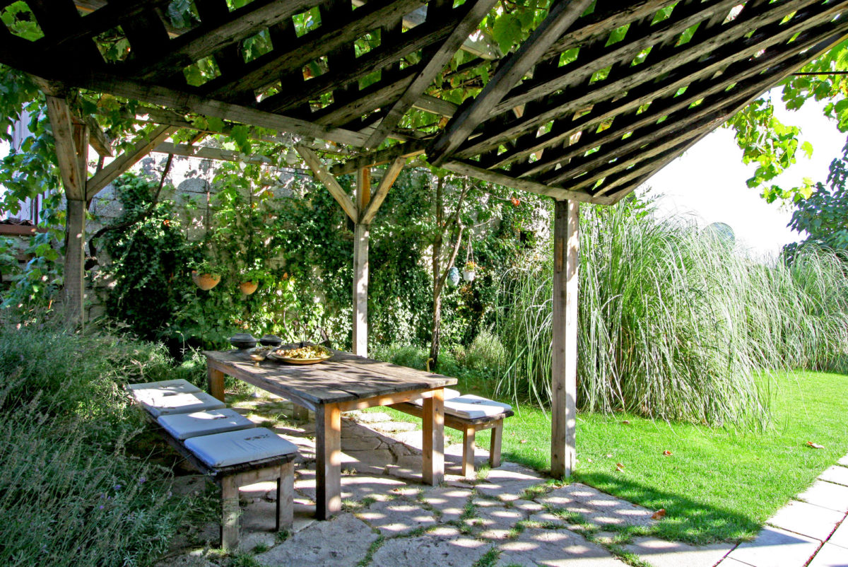 Terrasse, maison Gulevi à Safranbolu, Turquie.