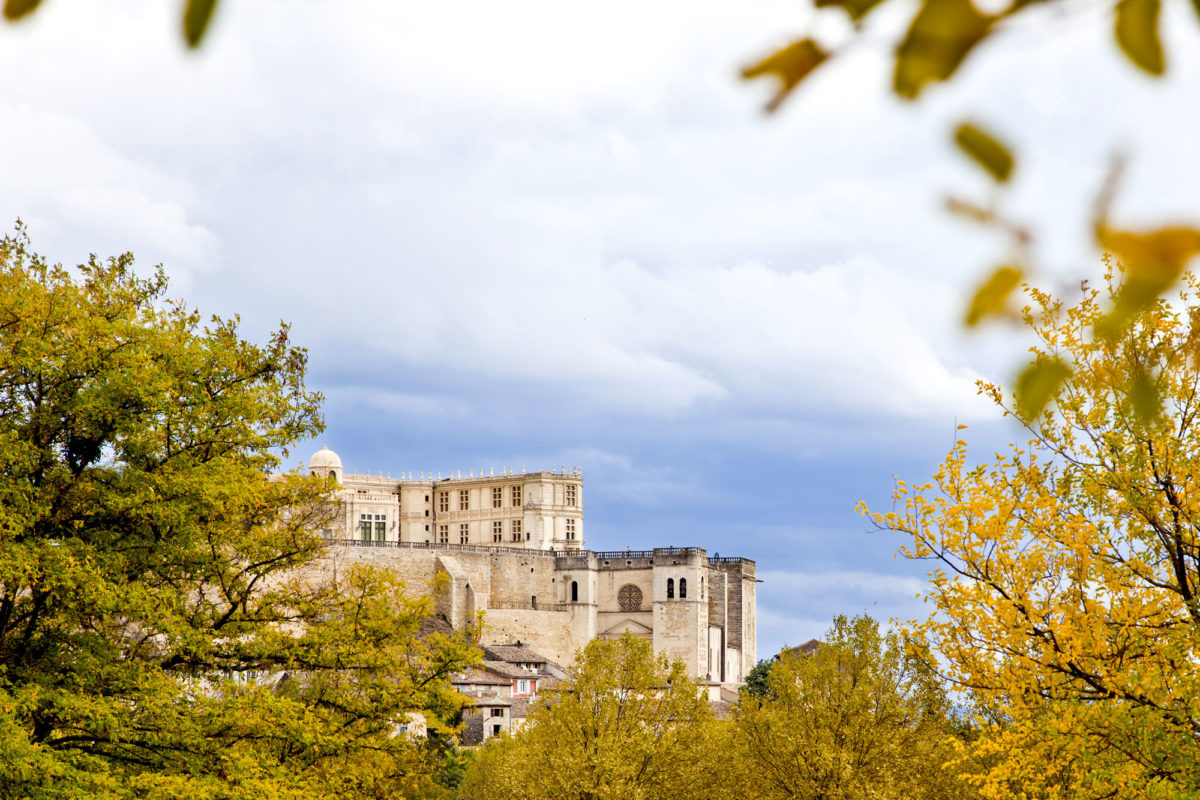 La silhouette du château de Grignan