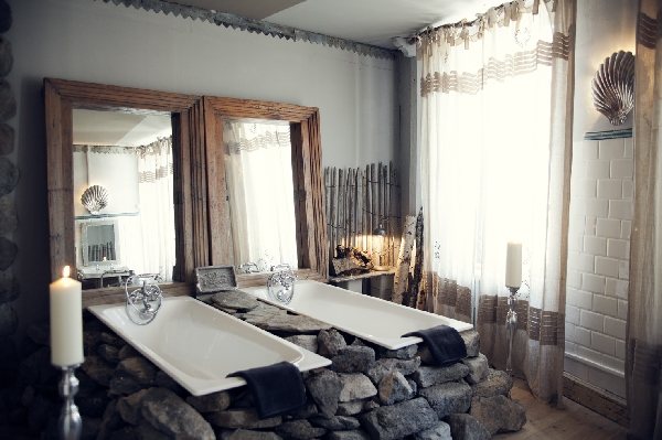 Salle de bains, L'Annexe d'Aubrac. © L'Annexe
