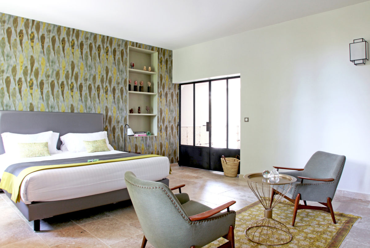 Chambre, La Cour des Sens, Luberon.